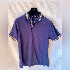 Denim & Flower Men Navy Polo Size XL